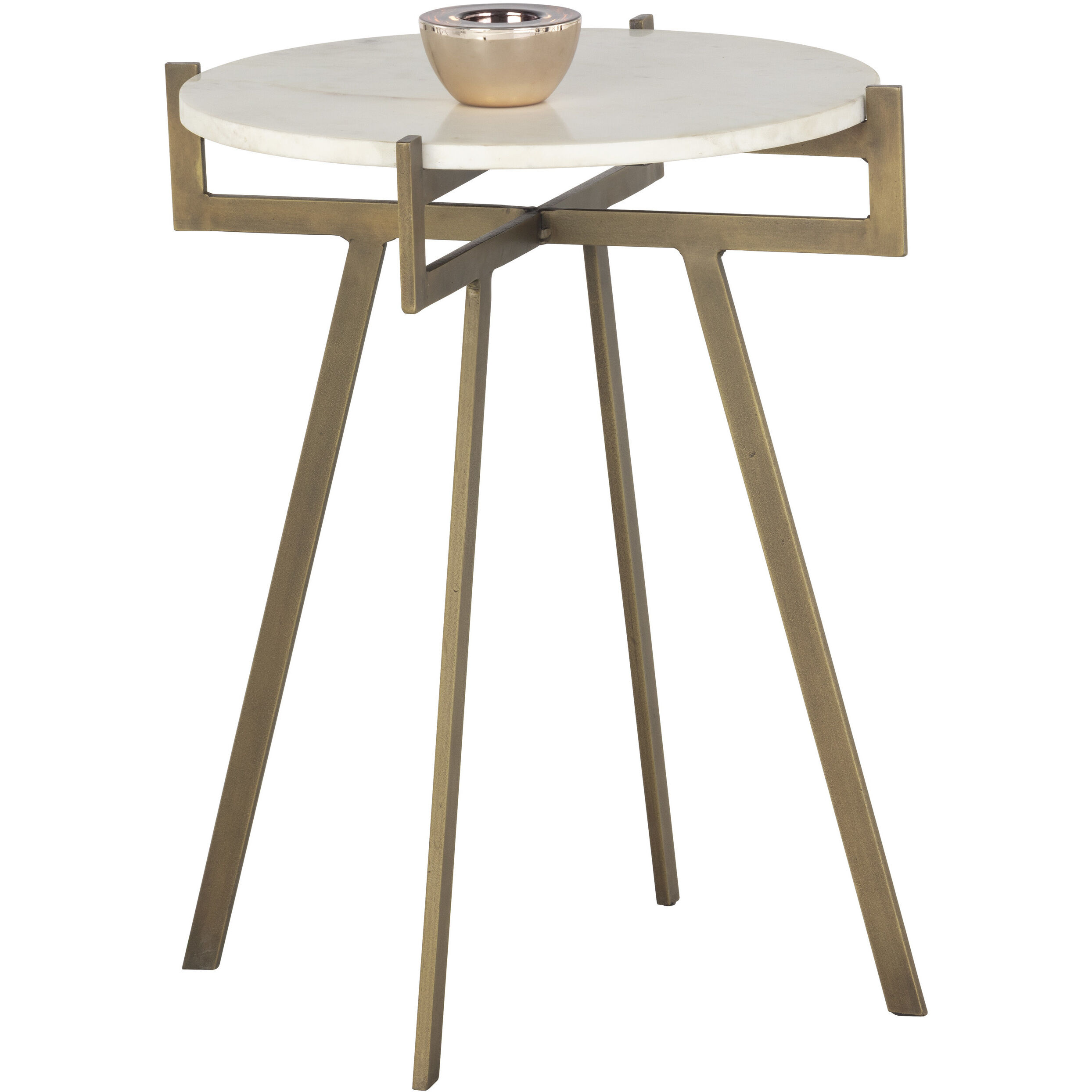 Anak 22 X 18 inch White End Table